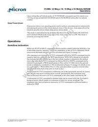 MT48H32M16LFCJ-75:A TR Datasheet Page 22