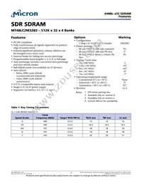 MT48LC2M32B2TG-6A IT:JTR Datasheet Cover