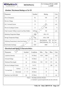 MT5470-UG Datasheet Page 3