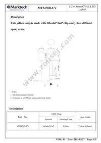 MT5470D-UY Datasheet Page 2