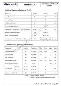 MT5470E-UR Datasheet Page 3