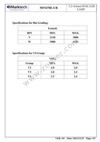 MT5470E-UR Datasheet Page 5