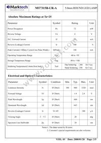 MT7315B-UR-A Datasheet Page 3