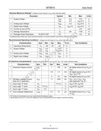 MT8815APR1 Datasheet Page 5