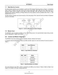 MT90401AB1 Datasheet Page 15