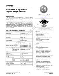MT9P031I12STM-DR1 Datasheet Cover