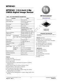 MT9P401D00C18B-N3001-200 Datasheet Cover