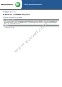 MT9V022IA7ATM-DR1 Datasheet Cover