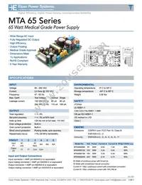 MTA065015A Datasheet Cover