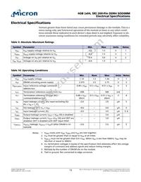 MTA8ATF51264HZ-2G6B1 Datasheet Page 13