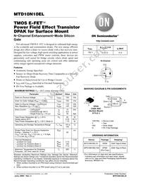 MTD10N10ELT4 Datasheet Cover