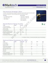 MTE2056W-UYG Datasheet Cover