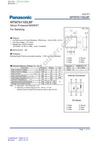 MTM761100LBF Datasheet Cover