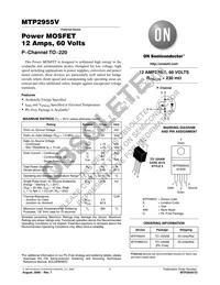 MTP2955V Datasheet Cover