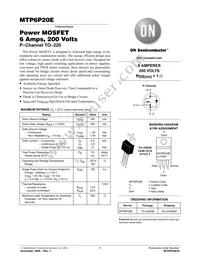 MTP6P20E Datasheet Cover