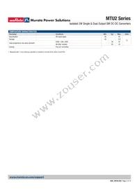 MTU2S2405MC-R Datasheet Page 2