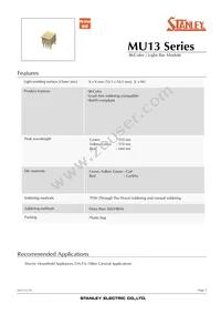 MU13-9102 Datasheet Cover