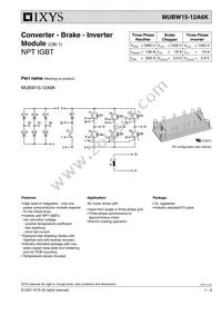 MUBW15-12A6 Datasheet Cover