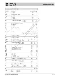 MUBW25-06A6 Datasheet Page 2