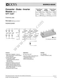 MUBW25-06A6K Datasheet Cover