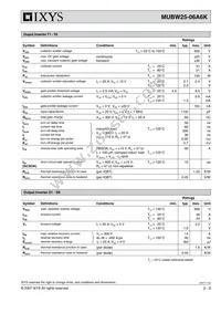 MUBW25-06A6K Datasheet Page 2