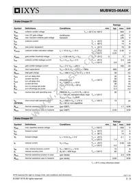 MUBW25-06A6K Datasheet Page 3