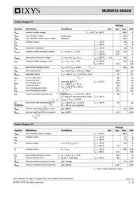 MUBW35-06A6 Datasheet Page 3