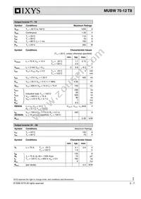 MUBW75-12T8 Datasheet Page 2