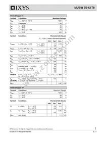 MUBW75-12T8 Datasheet Page 3