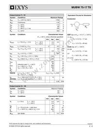 MUBW75-17T8 Datasheet Page 2