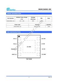 MUN12AD01-SH Datasheet Page 2