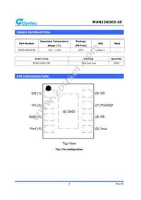 MUN12AD03-SE Datasheet Page 2