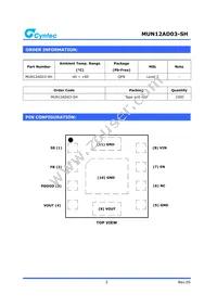 MUN12AD03-SH Datasheet Page 2