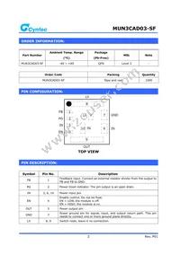 MUN3CAD03-SF Datasheet Page 2