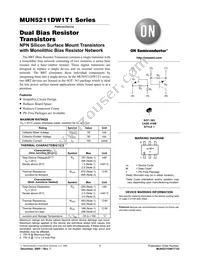 MUN5235DW1T1 Datasheet Cover