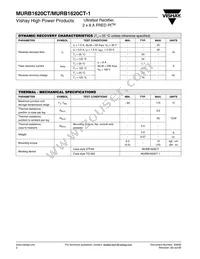 MURB1620CTTRR Datasheet Page 2