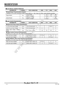 MUSES72320V-TE2 Datasheet Page 4