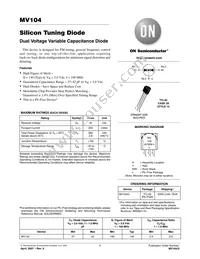 MV104G Datasheet Cover