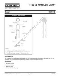 MV7442 Datasheet Cover