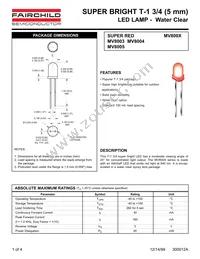 MV8005 Datasheet Cover