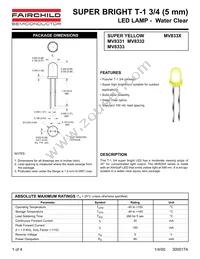 MV8333 Datasheet Cover