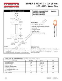 MV8805 Datasheet Cover