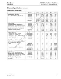 MW005C Datasheet Page 3