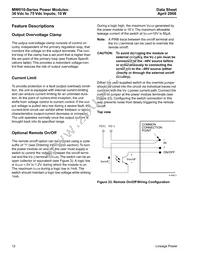 MW010C Datasheet Page 12