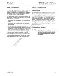 MW010C Datasheet Page 13