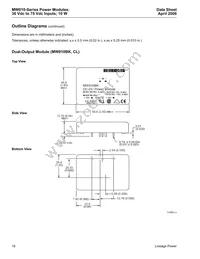 MW010C Datasheet Page 16