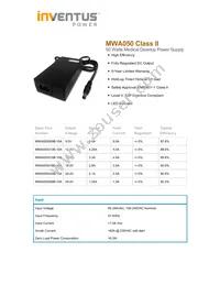 MWA050012B-10A Datasheet Cover
