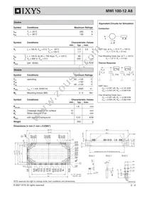 MWI100-12A8 Datasheet Page 2