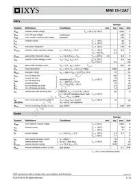 MWI15-12A7 Datasheet Page 2