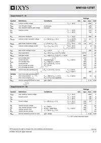 MWI150-12T8T Datasheet Page 2